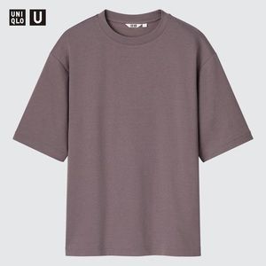 U AIRism Cotton Oversized Crew Neck Half-Sleeve T-Shirt